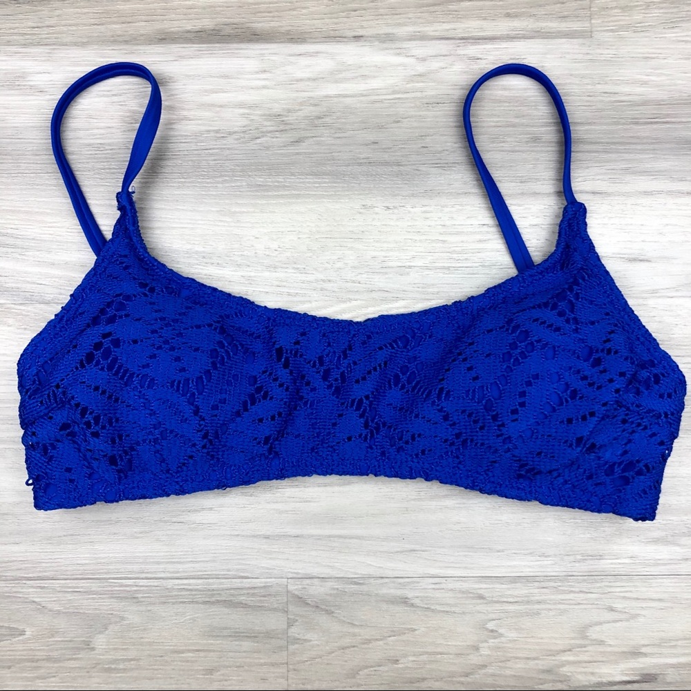 Aerie Blue Lace Bikini Top